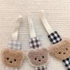 Cute Bear Baby Pacifier Clips Anti-drop Chain Newborn Toddler Teething Dummy Clip Nipple Holder Children's Toy Accessories