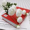 1PCS Artificial 4 Heads Lotus Flower Bouquets Simulated Flower Ornaments Indoor Decorations