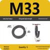 8.8 Grade Black Shock Absorbing Washer M3-M16