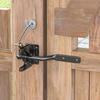 Metal Self-Locking Gate Latch Heavy Duty Spring Cable Pull Fence Gate Latch with Bolt Automatic Slam Catch