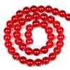 Eco-friendly Glazed Red Glass Beads (4-14mm) for DIY Necklaces & Beaded Curtains