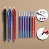 3 In 1 Colored Erasable Pen Set for School Writing, 3 Pens + 10 Refills