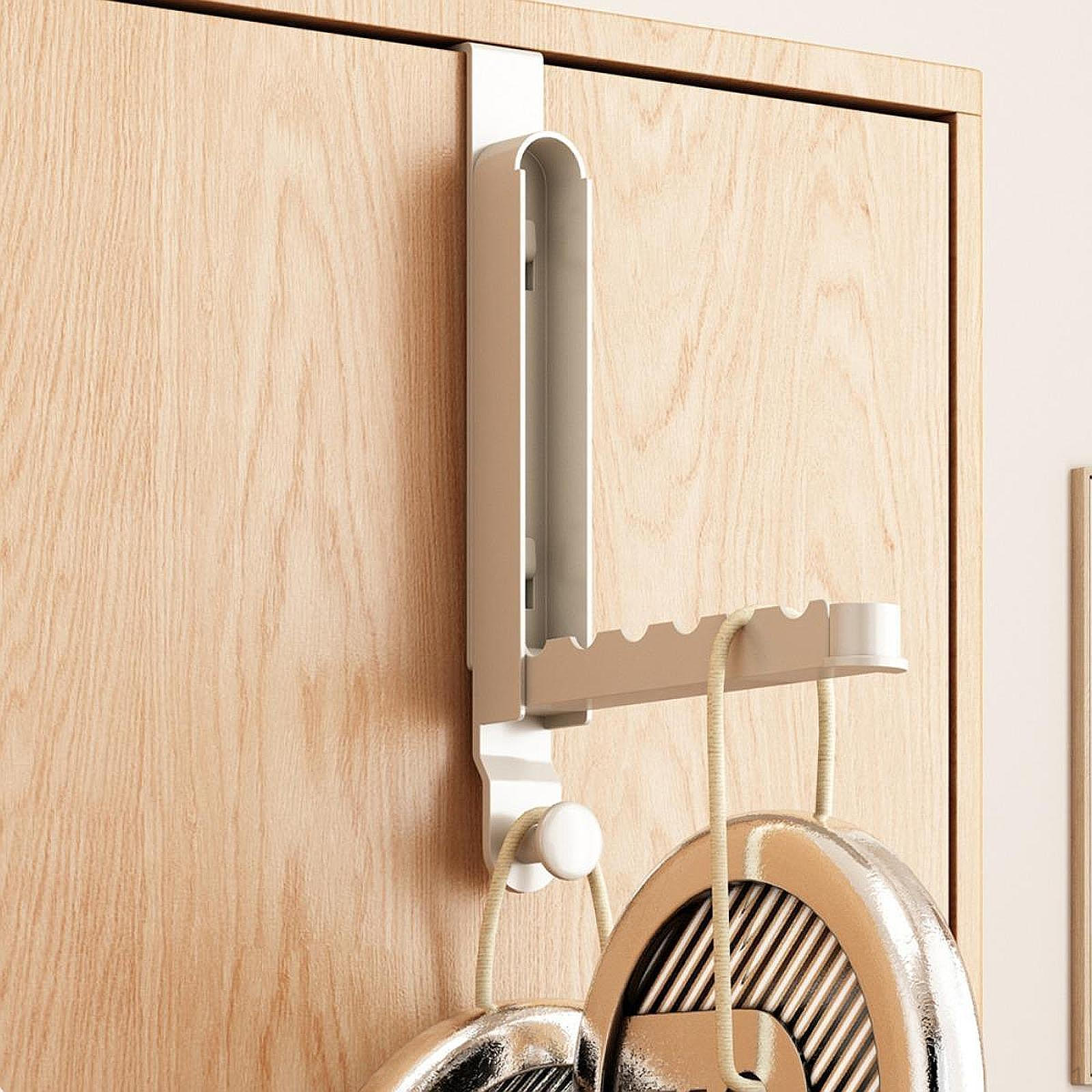 

Folding Clothes Rack, Sturdy And Easy to Install, for Jackets Towels. Beige Buckle 2cm