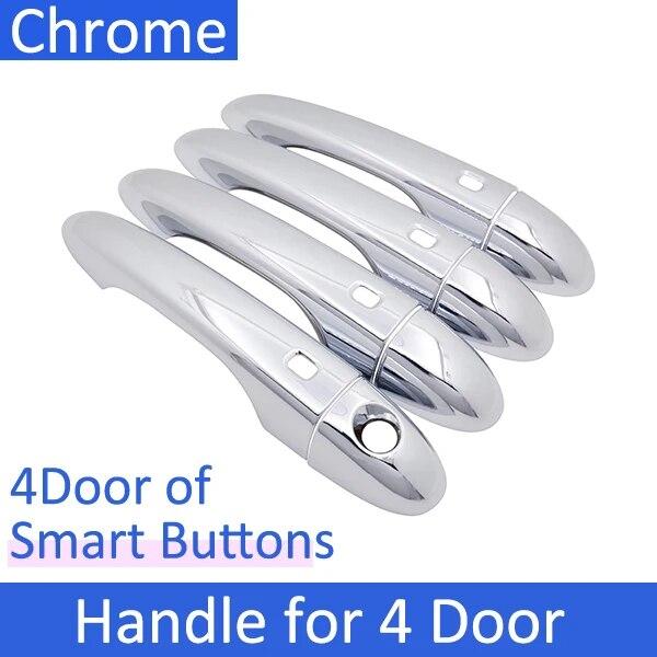 

Роскошные хромированные умные дверные ручки для Dodge Dart PF 2013 2014 2015 2016, внешние аксессуары для автомобиля, стильные наклейки 4Handle 4 Buttons
