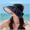 Summer Outdoor Sun Hat With Large Brim And Breathable Polyester For Beach And Travel