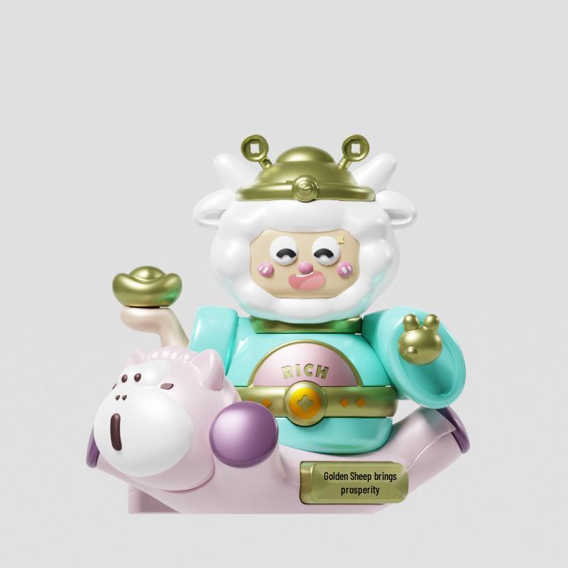 Trendy Resin Fortune Ornaments: Creative Blind Box Toys for Wealth and Luck