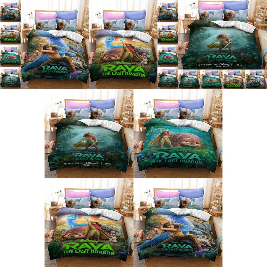Luxurious Raya And The Last Dragon Bedding Set With Beautiful 3d Printed Design