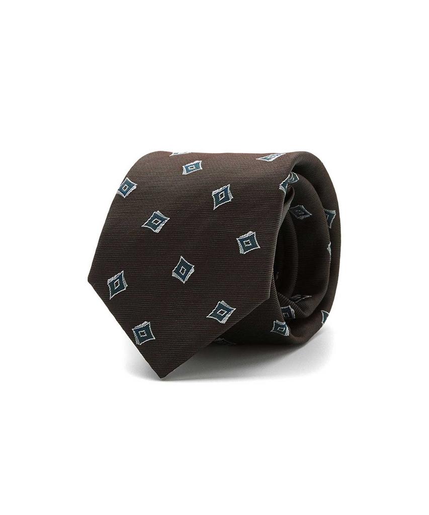 STCO Green Square All-Over Zipper Tie_Sntuz69Bae