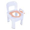 Squat Toilet Commode Chair Detachable Foldable Non Slip Armrest Backrest Cushion Quick Drying Extra Wide Commode Bathroom Sitting Bath Stool