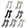 Women Sweet Cotton Thigh High Socks Over the Knee High Boot Stockings Cotton Leg Warmers Solid Color Long Leg Stockings