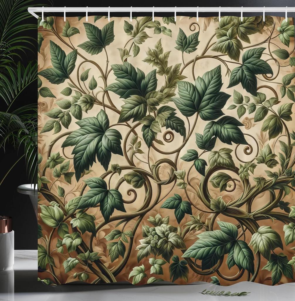 Japanese Wave Shower Curtain, Surfers On Classic Asian Artwork Style With Recreation, Cloth Fabric Bathroom Decor Set With Hooks