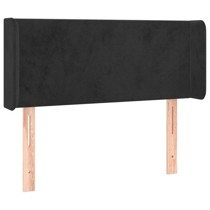 VidaXL Tête de Lit à LED Meuble de Chambre à Coucher Accessoire de Lit Simple Tête de Cadre de Lit Intérieur Noir 3122988