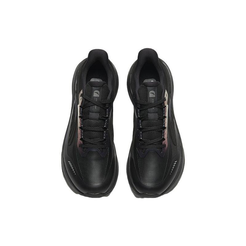 Anta Comfortable Fabric Non slip Lightweight Low top Running Shoes Men's Black Sneakers 912345581-1