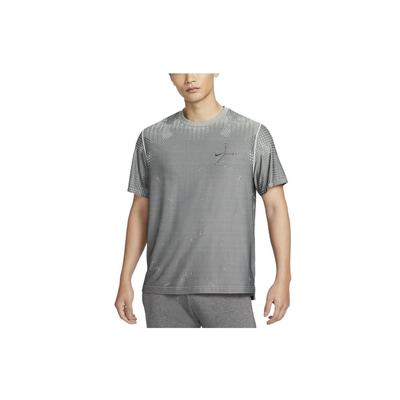 Farbverlauf Schnelltrocknendes Rundhals-T-Shirt Herren Oberteile Hell-Silber FN2972-034