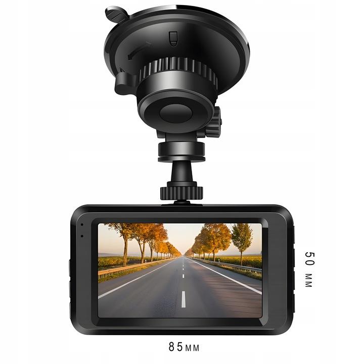 Wideorejestrator Samochodowy + Kamera Cofania Z Wyświetlaczem Dash Cam Hdr