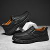 Fashion Men's Casual Shoes Luxury Design Comfy Man Sneakers Handmade Leather Classic Black Brown Non-Slip Platform Men Loafers