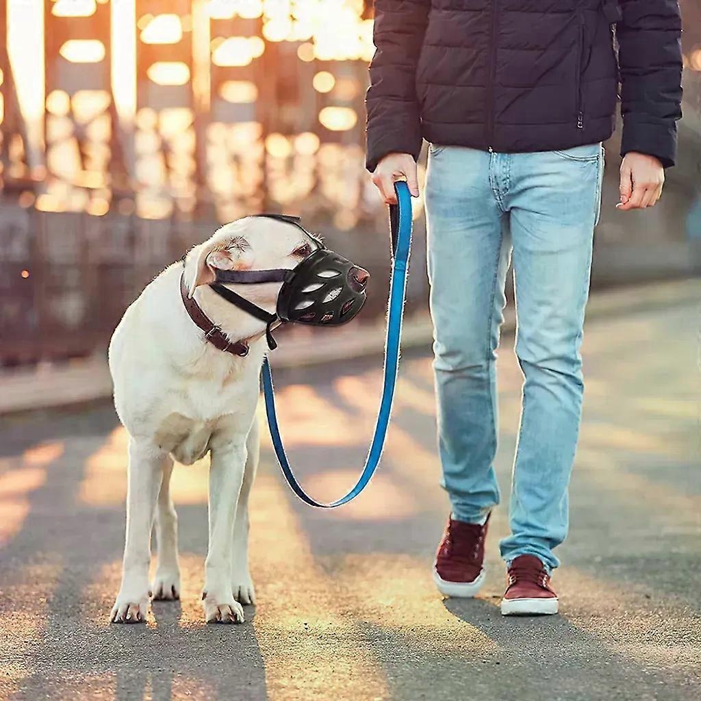 Dog Muzzle, Breathable Basket Muzzle for Small, Medium, and Large Dogs,