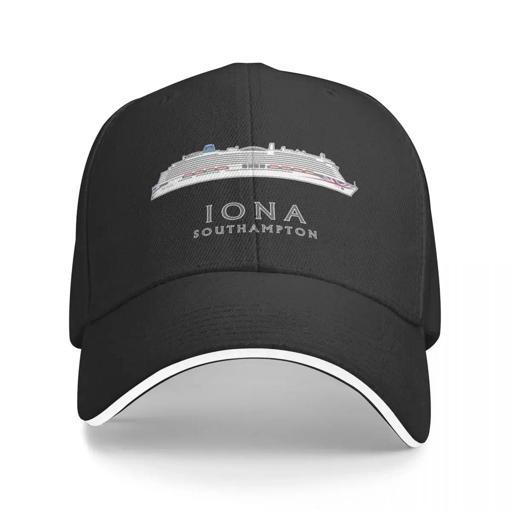 Cruise Ship Iona Stylish Graphic Design Baseball Cap Rugby Dad Hat Beach Hat For Women Men's