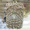 WHTUOHENG Crystal Evening Clutches Bags Multicolored Diamond Gold Metal Bag Hollow Out Luxury Designer Handbags Lady Girl Dinner