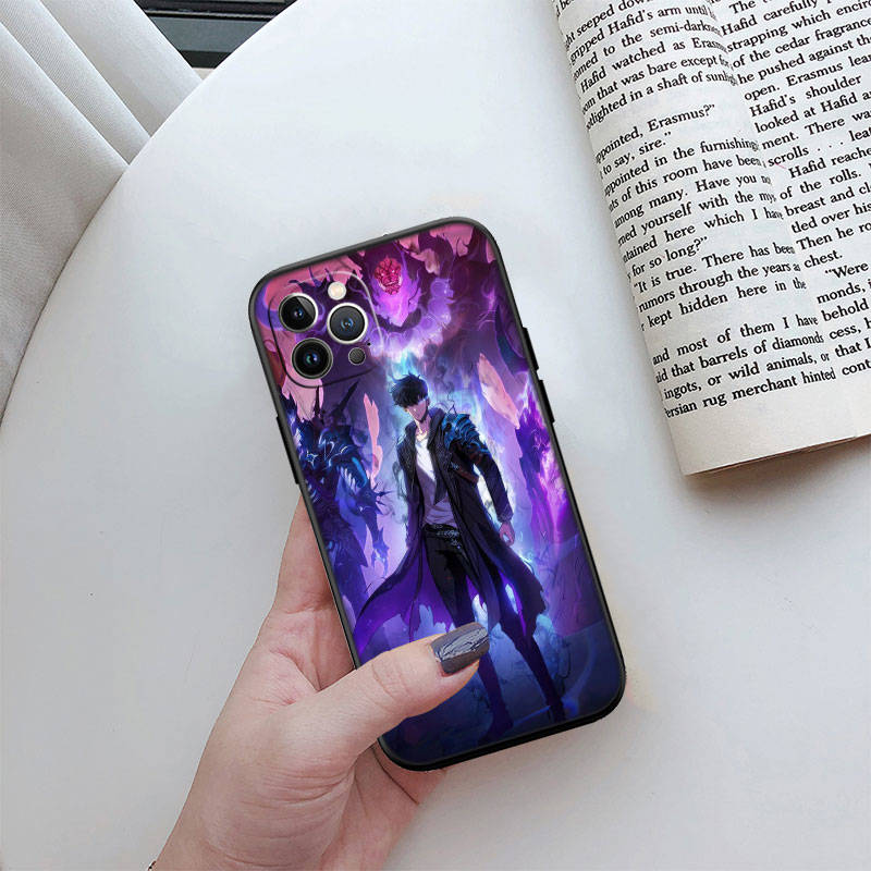 JO51 Solo Leveling Phone Case for iPhone 7 8 11 12 13 14 15 16 16E XS Pro Max XR X SE Samsung S20 S21 S22 S23 S24 FE Ultra Plus Lite S21S A55