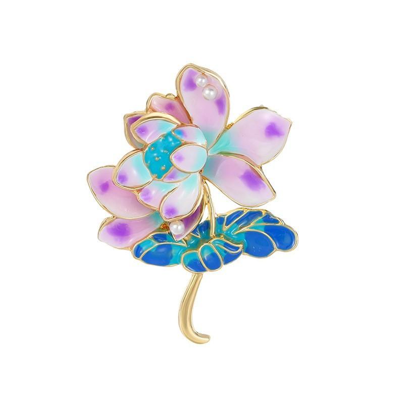 Flower brooch autumn and winter fashion brooch niche high-end design sense pin temperament accessories