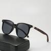 Trendy Classic Retro Wood Grain Sunglasses for Women Men Square Frame Sun Glasses UV Protection Cycling Eyewear Outdoor Street