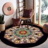 Round Carpet Living Room Coffee Table Sofa Hanging Basket Rocking Chair Home Carpet Floor Mat
