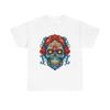 Day Of The Dead Vintage Flower Graphic T Shirt Unisex Heavy Cotton Tee