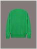 Women's Solid Color V-Neck Knit Sweater Coat for Autumn/Winter - European & American Style Casual Wear