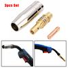 3pcs Set Welding Accessories Torch Air Cooled MB Contact Tip Gas Nozzle