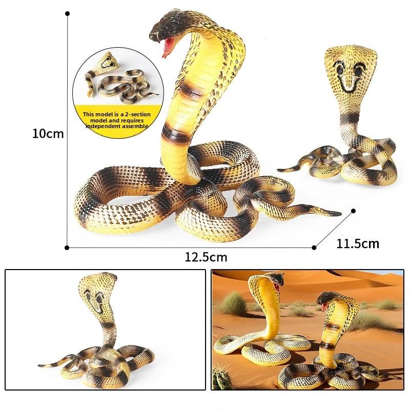 Childrens Realistic Snake Model With Plastic Construction For Educational And Play Use