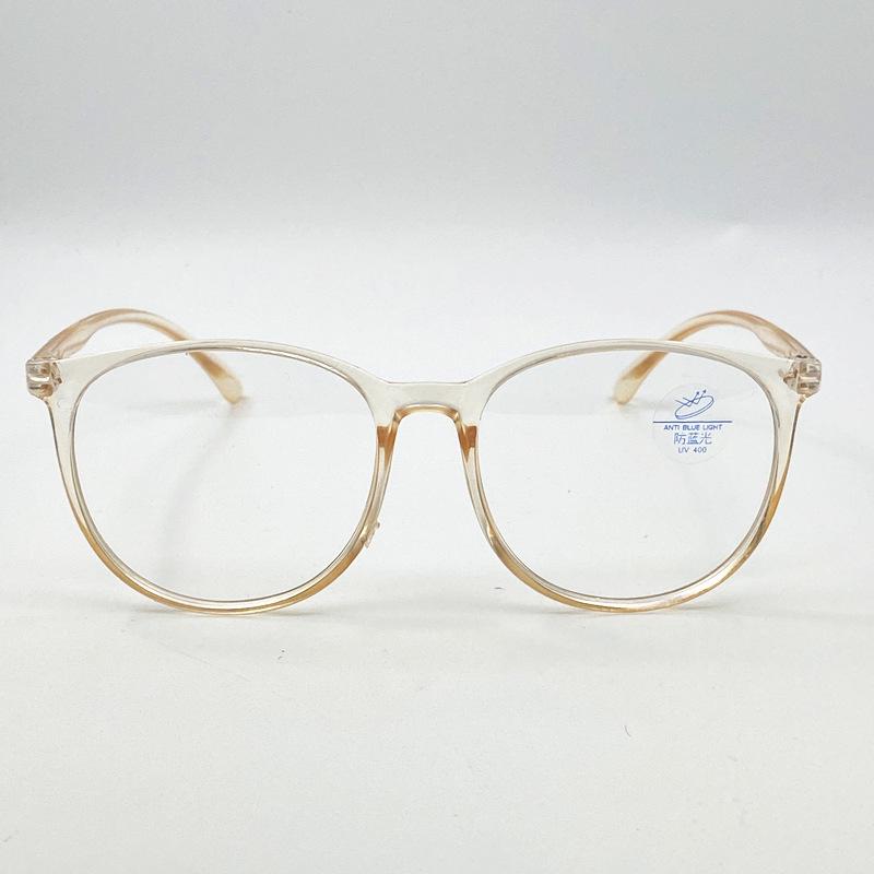 

Jingwei Retro Large Round Anti-Blue Light Eyeglasses Frames Anti-Blue Light Lens