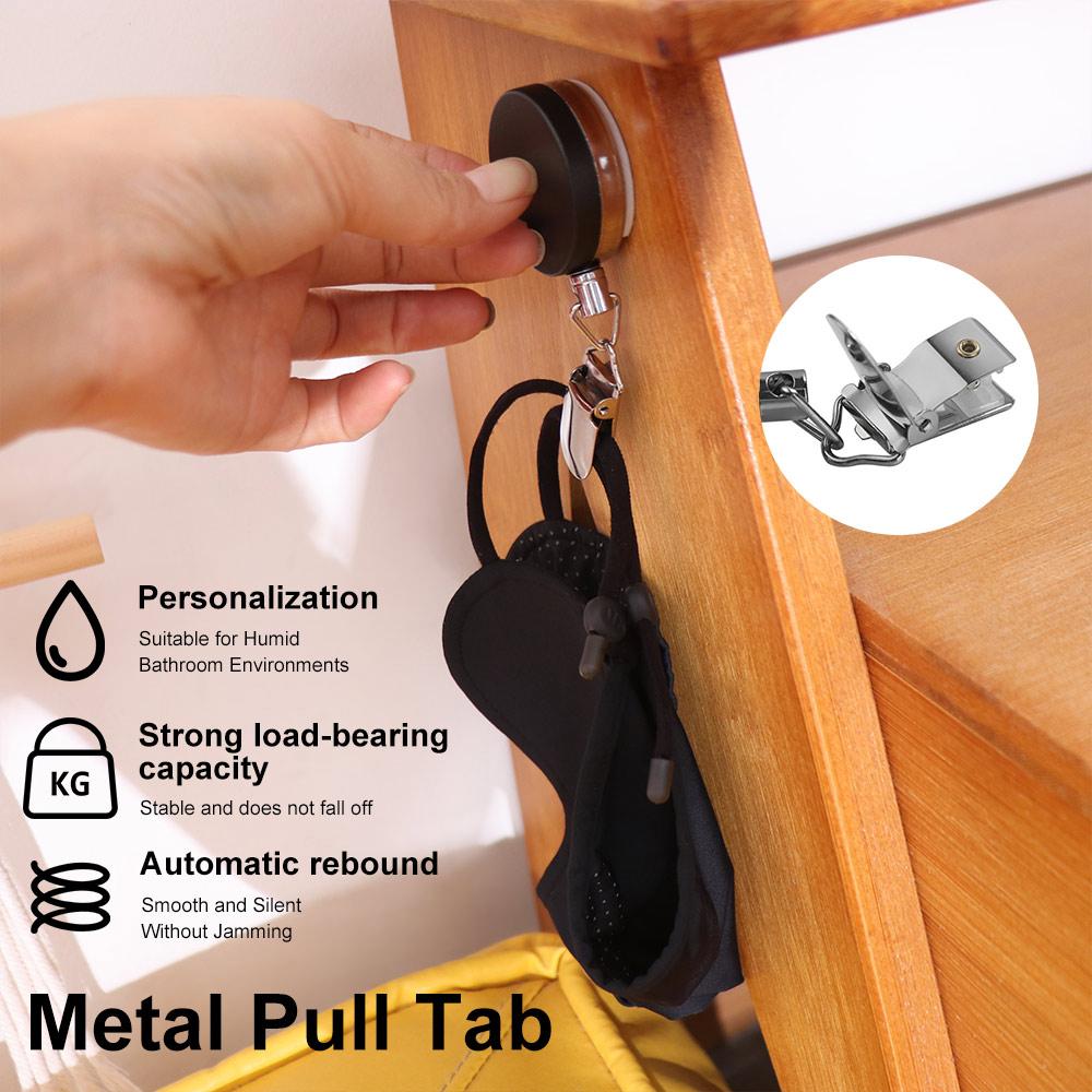 Automatic Retractable Retractable Towel Rack No Punching Self-Adhesive Towel Rack Kitchen