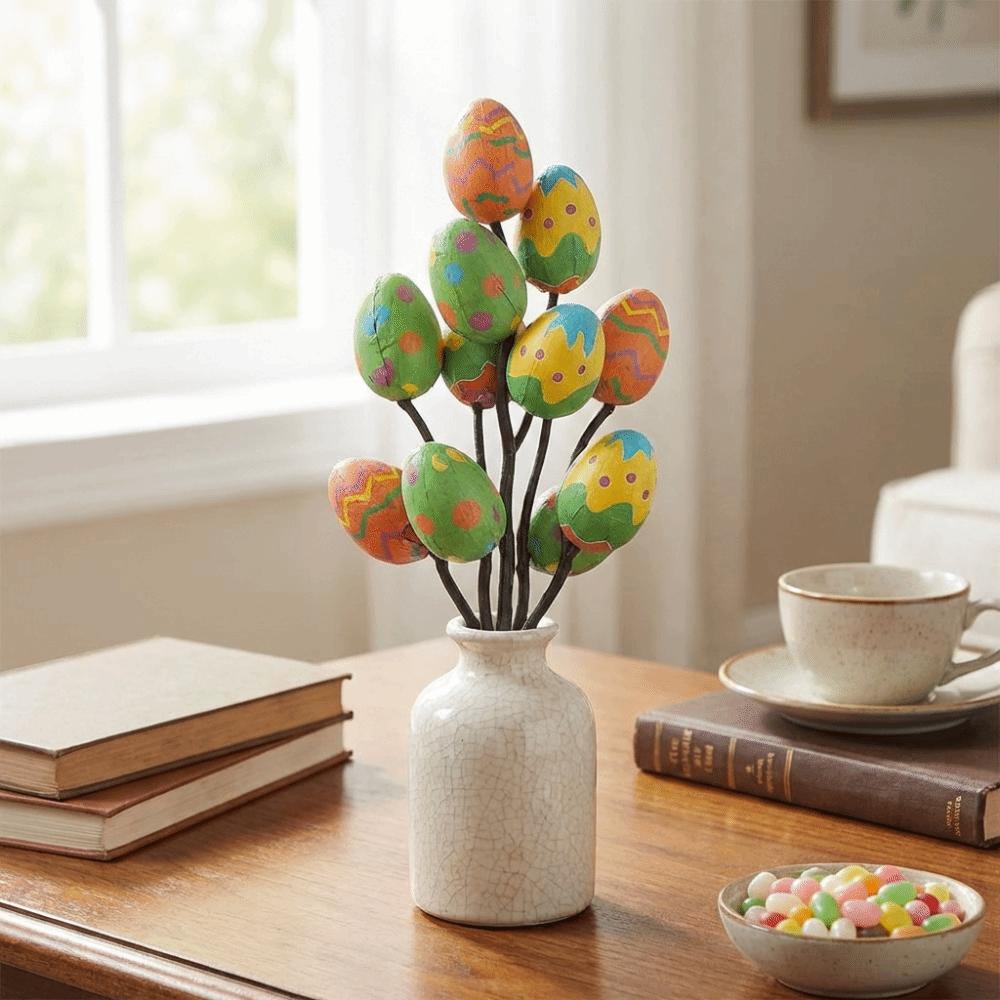 Lightweight Artificial Flower Arrangements Simulated Floral Stems  Easter Desktop Decoration