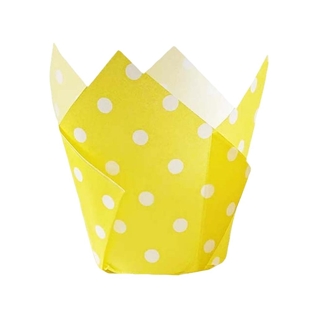 Wave Point  Cake Paper Cup Printing Flame Baking Household Oil Proof Bread Paper Tray Printing 200pcs