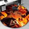 1pc Anime Design Round Carpet - Haikyuu Kageyama Tobio Inspired Chair Mat for Office, Home Decor, Living Room, Bedroom
