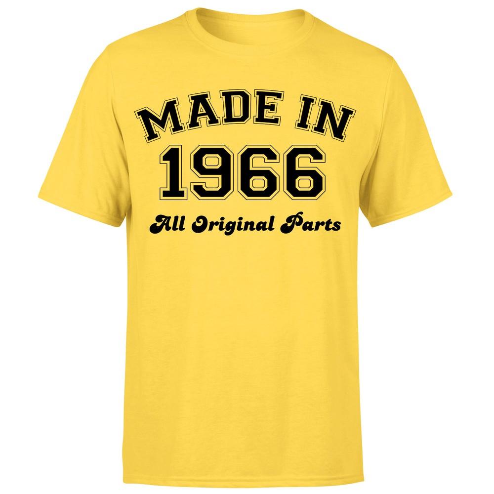 Made in 1966 All Original Parts TShirt 60th Birthday Mens Gift Ideas Unisex T-Shirt L