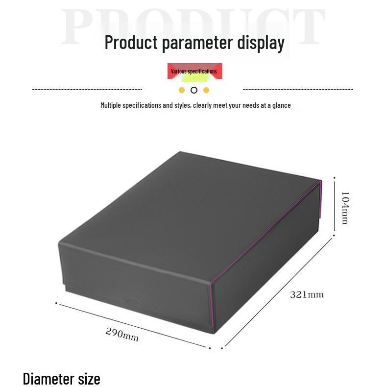 Large Capacity 3000+ Card Storage Box for Magic: The Gathering and Yu-Gi-Oh! TCG – Leather Finish
