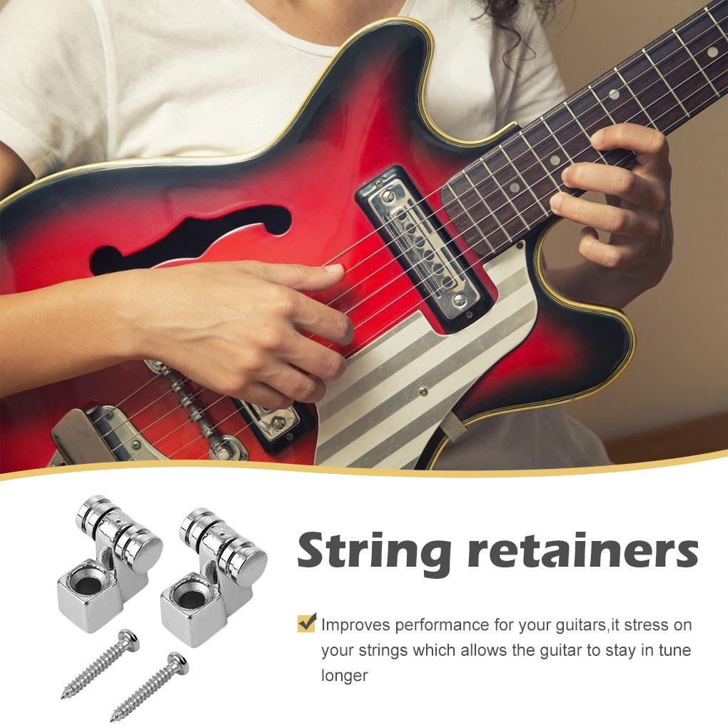 2pcs Guitar Roller String Retainers Electric Guitar Steel String Guides Musical Instrument Accessory