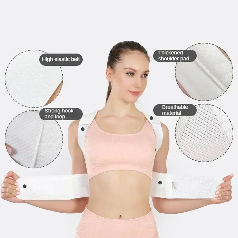 Postureright Upper/Lower Back Support For Scoliosis - Medical Grade Posture Corrector With Chest Strap Full Body Support