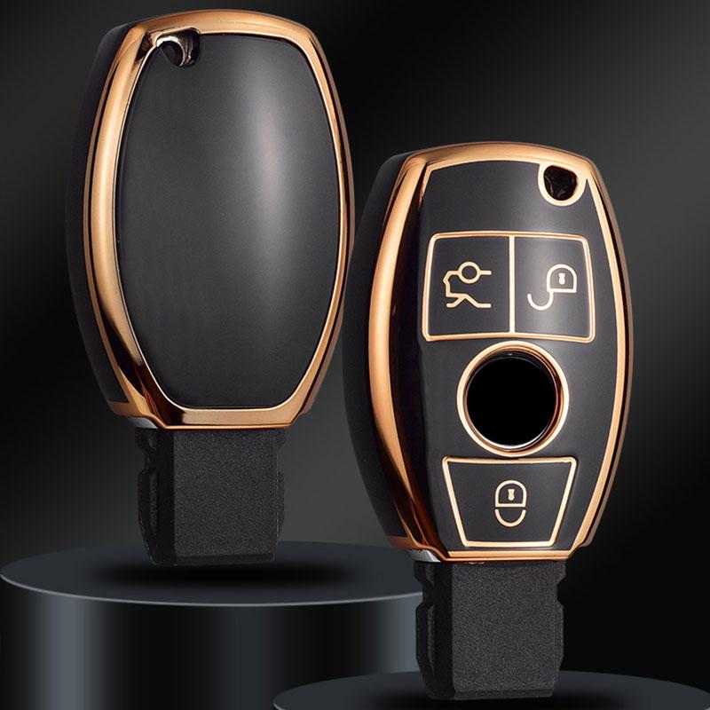 Für Mercedes Benz A B R G-Klasse GLK GLA GLC GLR W204 W210 W176 W202 W463 Schlüsselanhänger Hülle Schale Fob Schutz Auto Zubehör