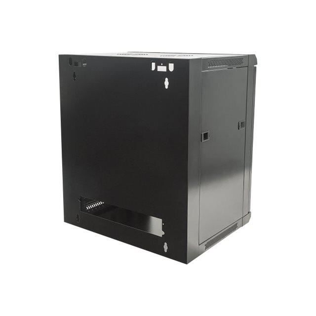 Armoire murale Intellinet 9U 19" - Noir, RAL 9005 - Antistatique, verrouillage clavier, porte en verre