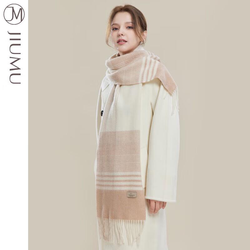 JIUMU Women's Autumn/Winter Plaid Scarf