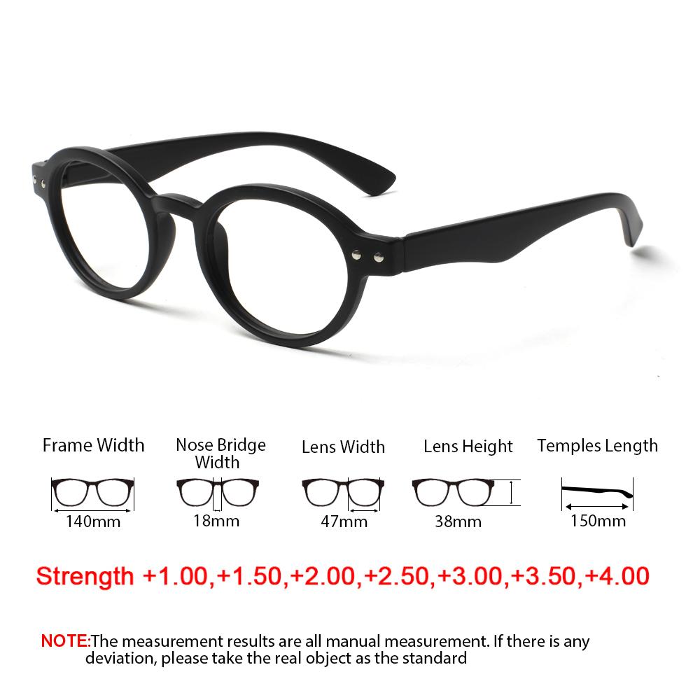 TRUEZING Reading Glasses for Women Men Fashion HD Lens Spring Hinge Lightweight Comfortable Prescription Eyewear