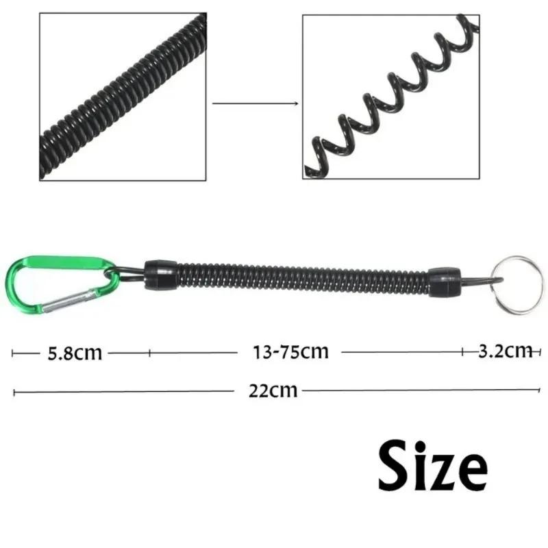 2pcs Practical Retractable Fishing Rope Boating Kayak Camping Safety Grip Lip Grip Fishing Tackle Tools Fishing Accessories
