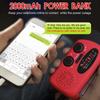 Hand Crank Charging Solar Charging Outdoor Weather Radio 1200mAh AM/FM/NOAA Emergency Flashlight Mobile Power Solar Charging