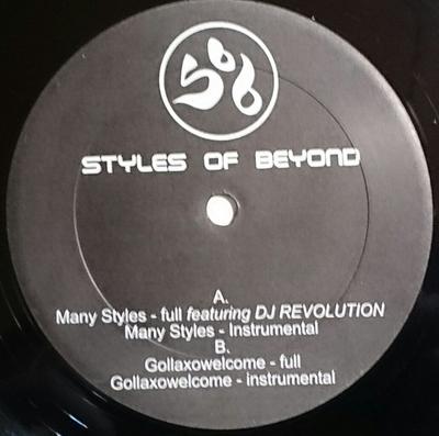 12inch Record STYLES OF BEYOND - Many Styles / Gollaxowelcome 00109 Ideal Records 1998 US Rap & Hip-Hop/R&B Used