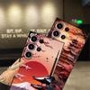 Japanese Ancient House Painting Case for Samsung Galaxy S23 Ultra S25 Edge S24 Plus S20 S21 FE Black Soft Phone Cover