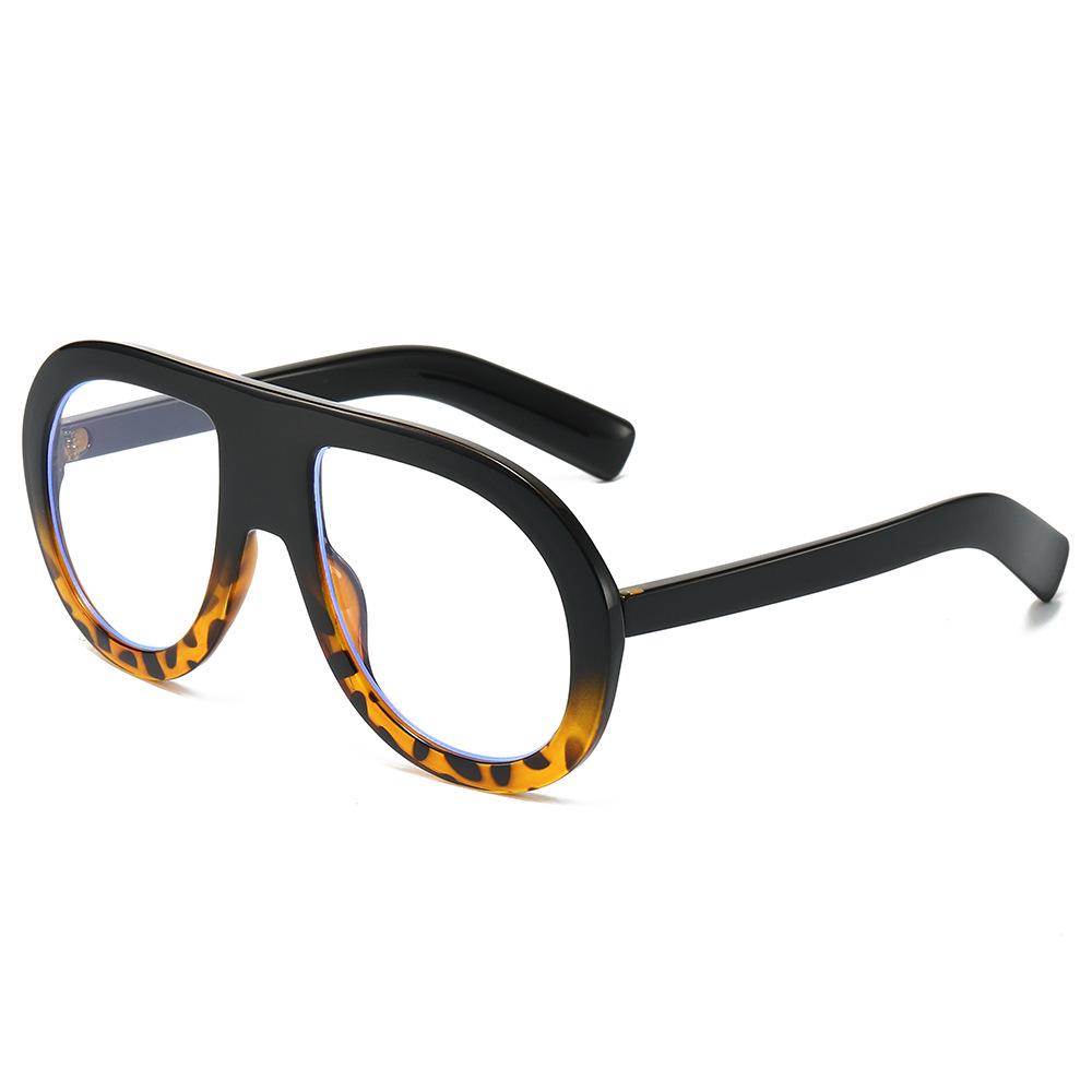 New Women's Large Frame European American Sunglasses - Trendy Goggle Style Fashion with High-End Feel