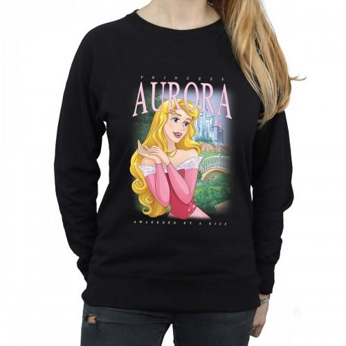 Sleeping Beauty Womens/Ladies Aurora Montage Cotton Sweatshirt